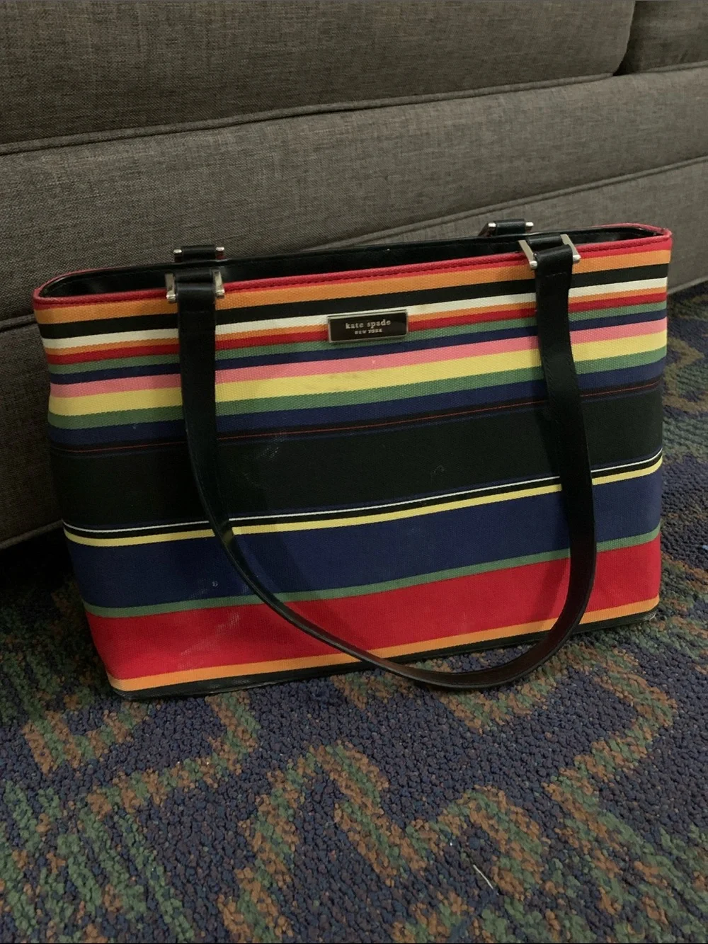 Vintage Kate spade rainbow tote bag